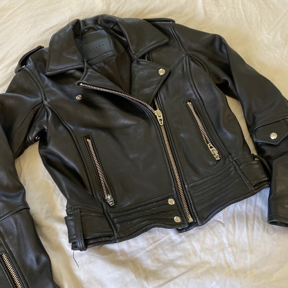 Blank NYC genuine leather Moto jacket